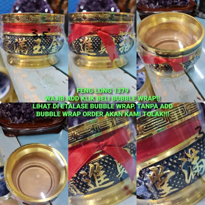 Hiolo | Tempat Bakar Dupa Bahan Kuningan Import China Ukuran 3,5" / 3,5 Inci 0