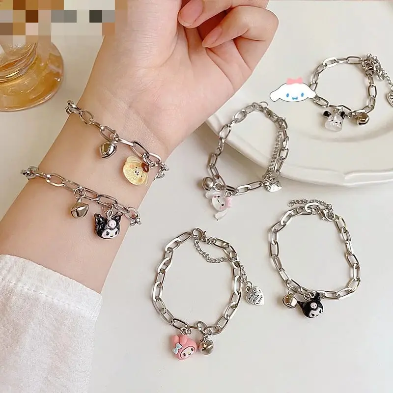 K66 Gelang Lonceng Sanrio Indah Pochacco BellYang Dapat Disesuaikan