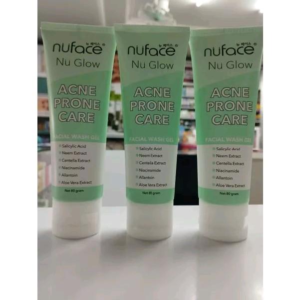 Nuface Facial Wash 80g / sabun cuci muka nuface Kering Kusam Mencerahkan 1