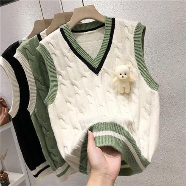 Áo Vest Dệt Kim, Hàng Mới Về Năm 2025, Áo Vest Len Mùa Xuân Và Mùa Thu Cho Nữ, Thích Hợp Cho Các Hoạt Động Ngoài Trời, Phong Cách Người Nổi Tiếng Trên Internet, Hàng Châu Âu, Áo Vest Phong Cách Phương Tây Cho Nữ 3