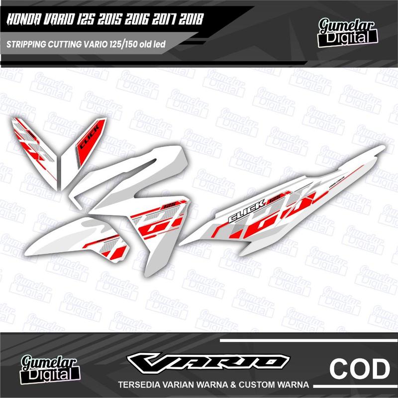 STRIPPING SIMPEL HONDA VARIO 125 150 LED OLD TEMA VIETNAM 1 SUDAH DI CUTTING TINGGAL TEMPEL 7