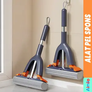 Aimilo - Alat Pel Spons Serbaguna Peras Otomatis Pel Mini Lantai Dapur Dinding Kaca Multifungsi