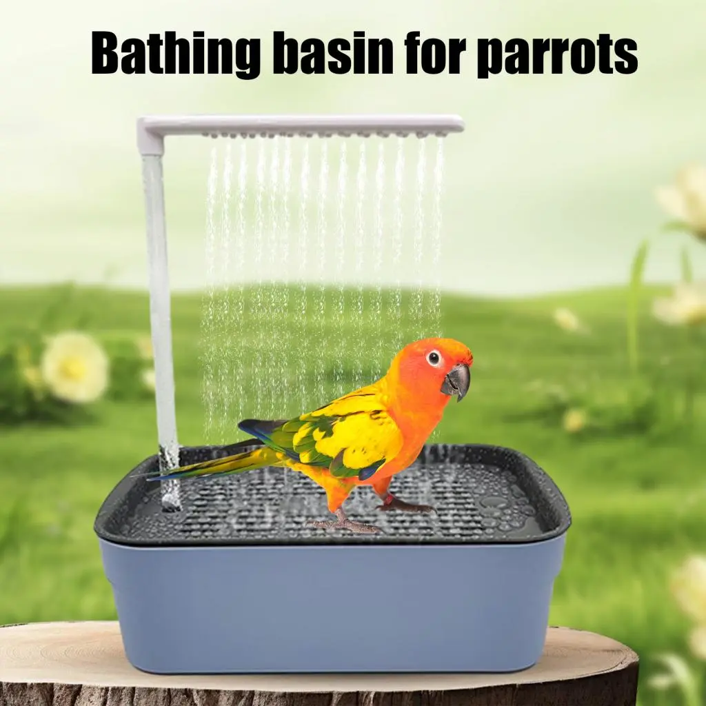 KYE - Parrot Automatic Bathtub Easy Install Parrot Bathtub Electric Parrot Bathtub with Circulating Water for Birds Cage Accessory for Parakeet Cockatiel Grey Lovebird