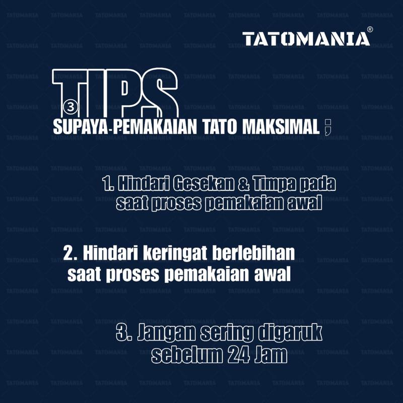 TM-Stiker tato temporer semi permanen tahan lama anti air Kode tulisan-01 2