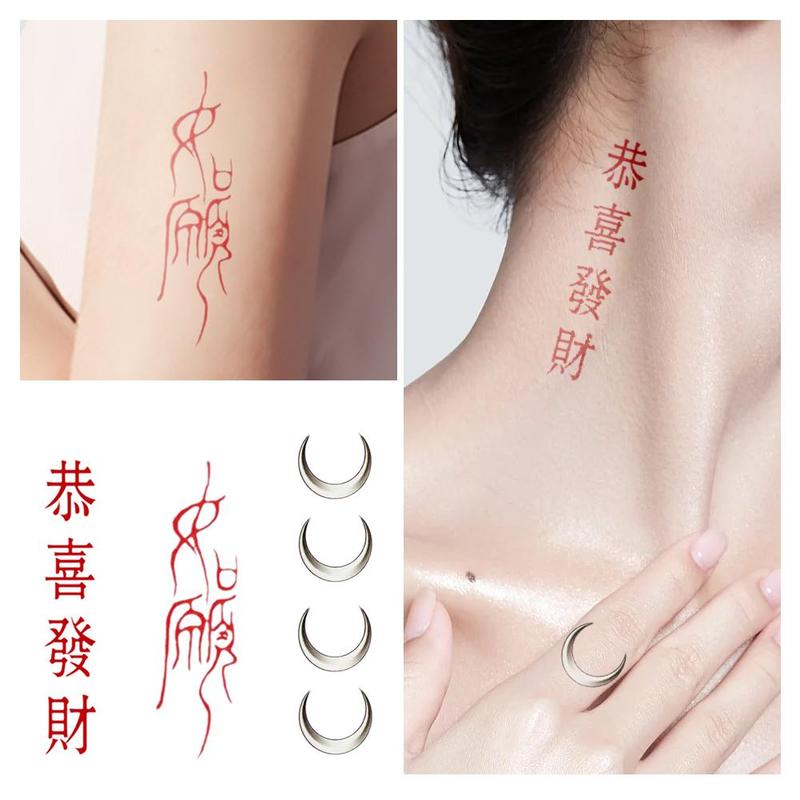 Product Introduction of Tattoo Sticker Disposable Temporary Tattoo Waterproof Lasting Traditional Chinese Style Fake Tattoo Stickers 17