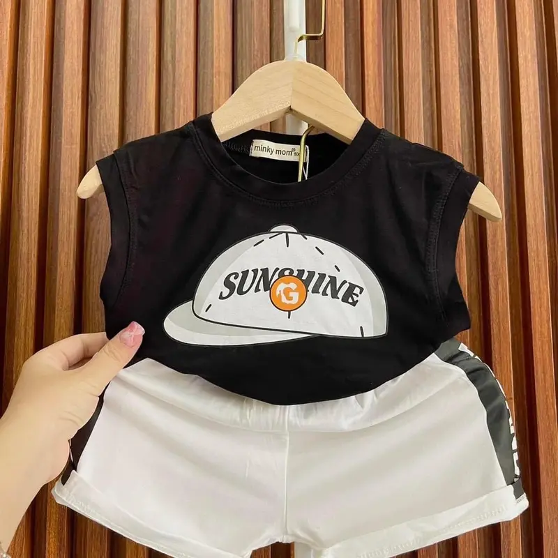 Em bé Trẻ sơ sinh Trẻ mới tập đi Thoải mái Thoáng khí Bé trai Bé gái Mềm CottonBa lỗ thun lạnh mềm mịn mát, co giãn cho bé phù hợp cho mọi loại da, thấm hút mồ hôi Cao Su 3