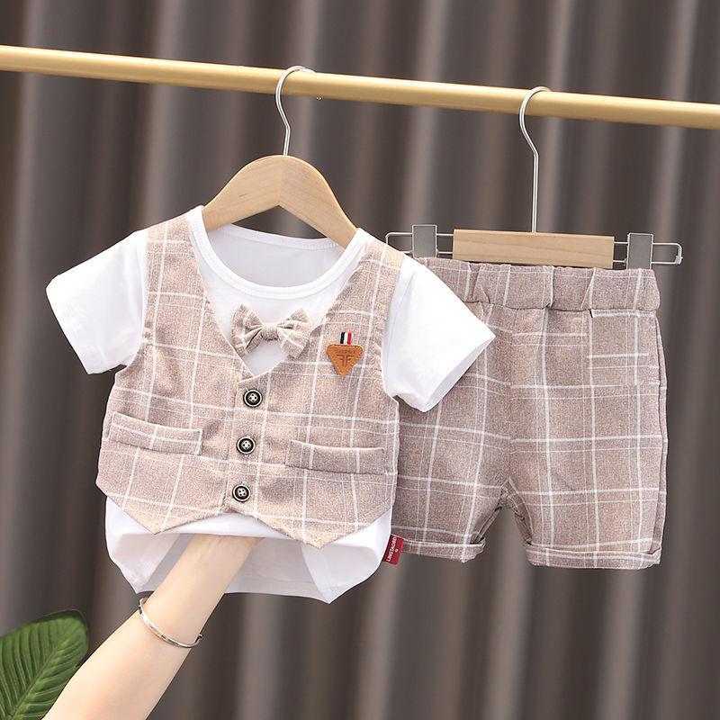 Quần Áo Trẻ Em Bé Trai Chính Hãng Style Hàn Quốc Công Tử Có Nơ, Cà Vạt Bảnh Bao Đi Tết Dự Tiệc Thôi Nôi Sinh Nhật Cho Bé 3