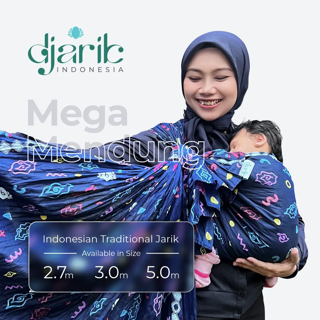 DJARIK GENDONG KAIN JARIK PANJANG GENDONGAN BAYI ERGONOMIS KAIN KHAS INDONESIA