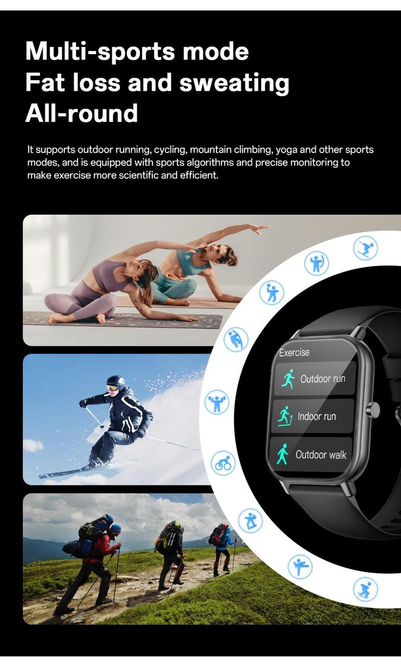 Product Introduction of 【24H ship】Aolon GTS Ultra Smart Watch Original GTS2024 Upgraded Running Pace Custom Wallpaper Smart Watch Pria Bluetooth Call Health Monitoring Jam Smartwatch Layar Kalkulator 43