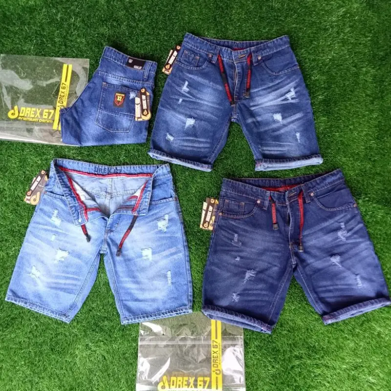 CELANA PENDEK SOBEK DISTRO SUPER PREMIUM/CELANA JEANS PRIA FASHION MASA KINI