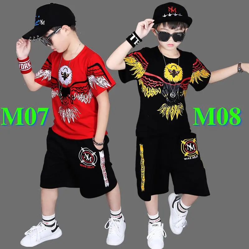 { 12-50kg }.Set Bộ Mã M07. M08 Hình Đại Bàng cho Bé Trai, chất Liệu cotton co giãn 4 chiều mềm mịn, thoáng mát thấm hút mồ hôi tốt, màu sắc đỏ và đen. 0