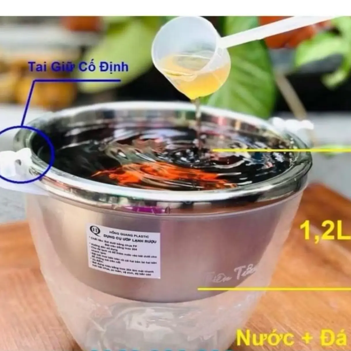 ￼Bát ướp rượ.u nóng, lạnh inox cao cấp (TẶNG GÁO MÚC )