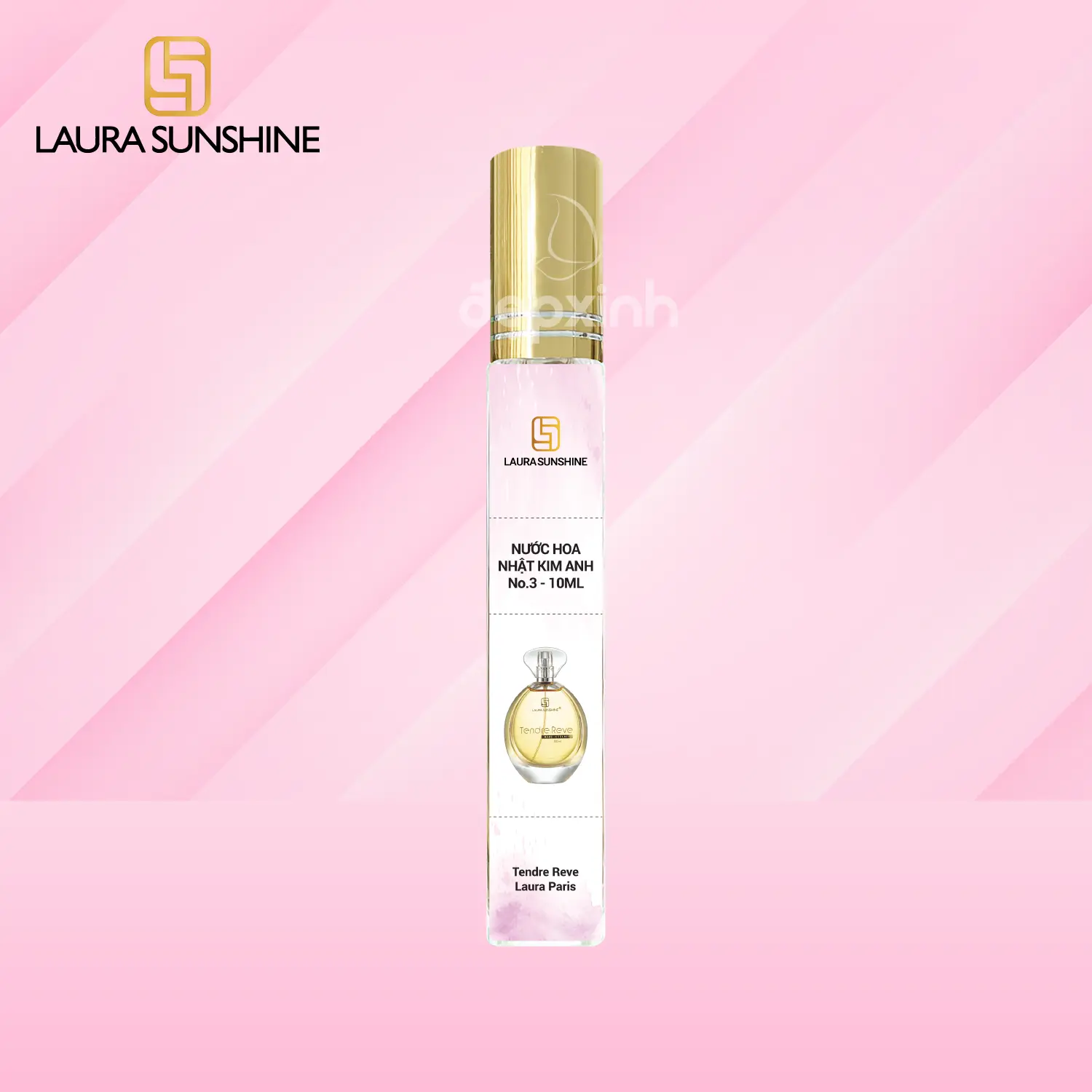 Nước hoa nữ Laura Sunshine #03 Tendre Reve 10ml - Tinh tế, Say đắm, Quý phái