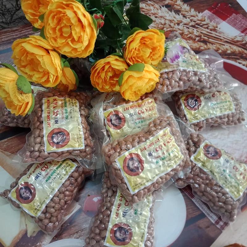 Lạc Rang Húng Lìu Cụ Vân 250g - Đặc Sản Hà Nội - Lạc Trắng Thơm, Giòn, Ngon Snack Ăn Vặt Food Nuts Thức Ăn 6