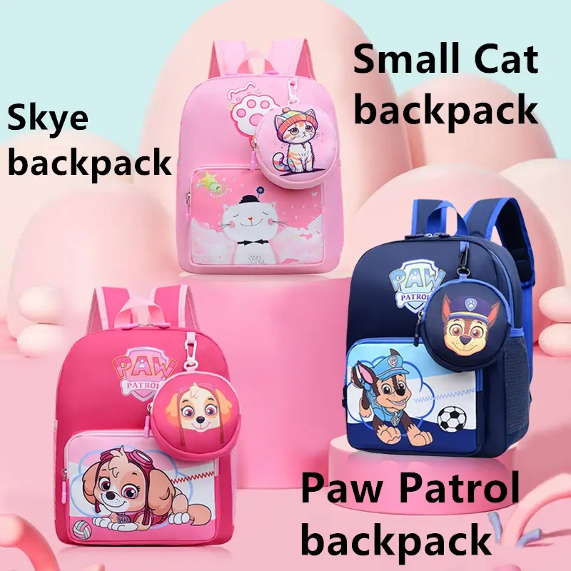 from China 7-15 days arrive High Quality children backpack for woman paw patrol backpack mermaid bag school bag chase bagpack unicorn schoolbag cartoon cute cat bagpack marshall backpack kindergarten bagpack