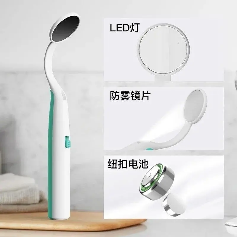 Ống soi răng, Led, có đèn, để nhìn thấy răng, nội soi miệng, kiểm tra nha khoa gia đình, dụng cụ y tế nha khoa Nữ Women Chỉ Nha Khoa