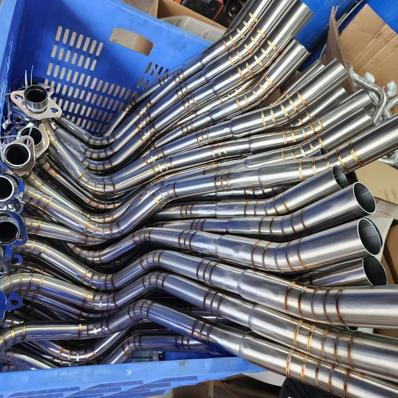 Cổ pô inox 304 thay thế cổ pô zin bị gỉ sét vân hàn titan lắp đặt như zin.