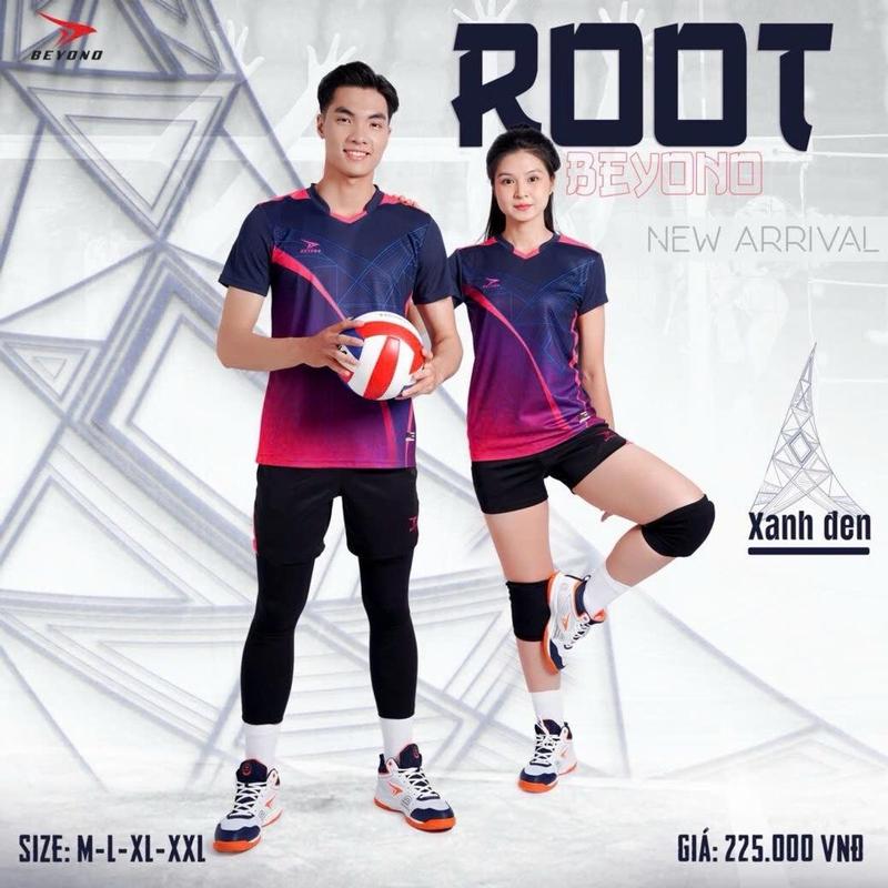 Bộ quần áo bóng chuyền BEYONO ROOT cao cấp chuẩn thi đấu,thấm hút mồ hôi cực đẹp - sport hoàng phúc Top