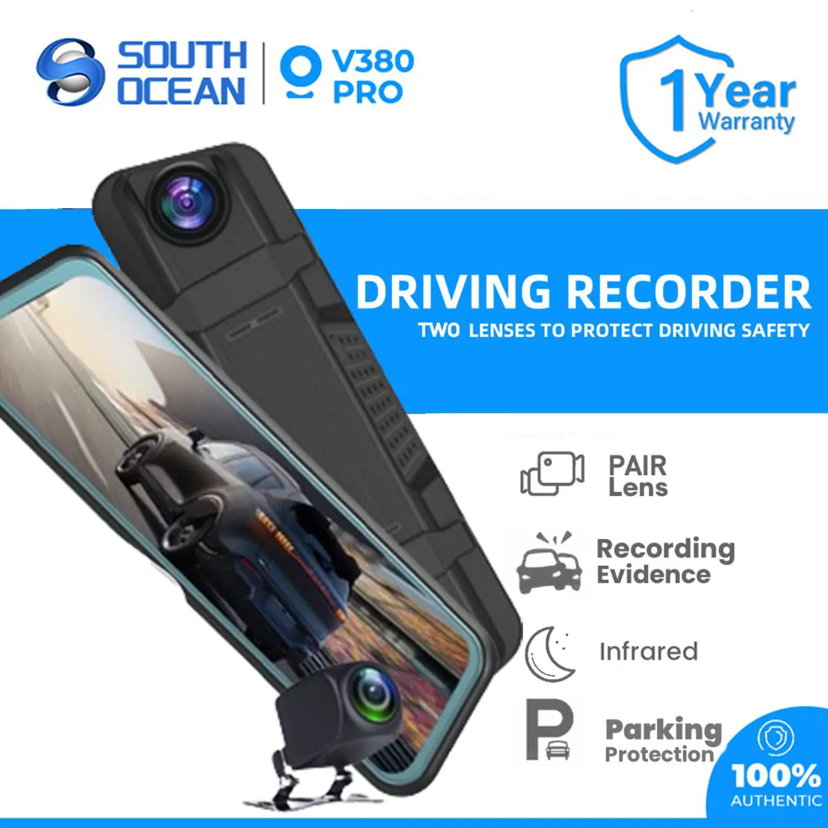 【required】1080P HD Dash Cam For Car Auto Drive Voice Control Car Dashcam Front Rear Camera Driving/charging port motorcycle kyobo cams