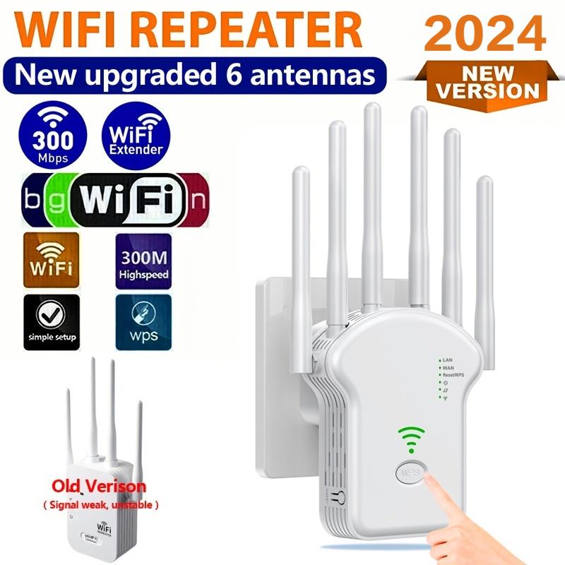 Product Introduction of 2024 WiFi Extender WiFi Booster 6X Stronger 300Mbps WiFi signal strong penetration 6 antennas with 360 ° full coverage Supporting Ethernet ports 10