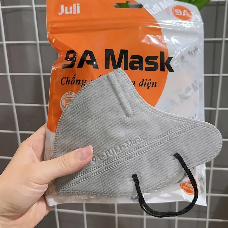 [ Mua 100c tặng 20c 5D] Khẩu trang 9A JULI 5 lớp kháng khuẩn,chống nắng,dày dặn che kín khuôn mặt-KT9A3 8