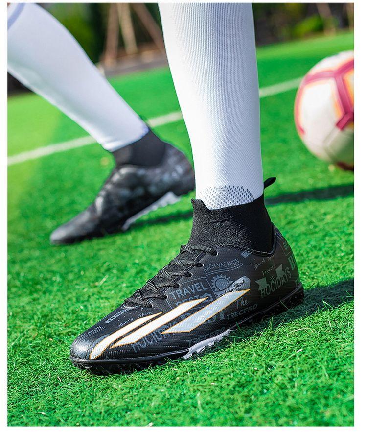 Product Introduction of Soccer Shoes Men's Adult Sports Soccer Shoes Long Broken Nail Training TF Boy Student Professional Short Studs Youth Sneakers 21
