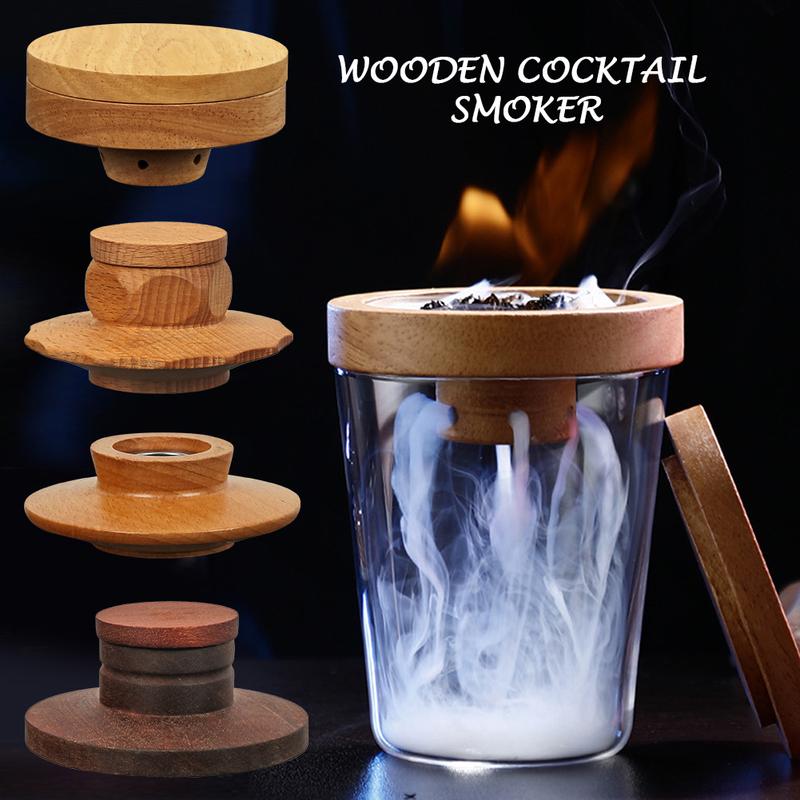 Product Introduction of Cocktail Smoker Whiskey Wooden Smoked Wood Hood Smoker For Bar Drinks Kitchen Bartender Tools For Whiskey Alcoholic Drinks Gift #471162 27