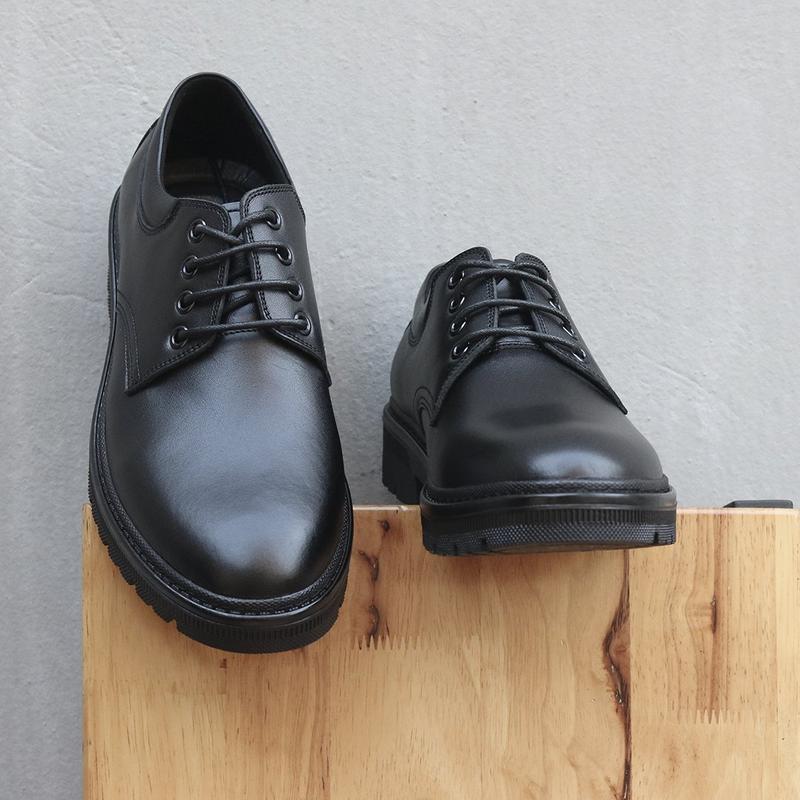 Giày Tây Nam Buộc Dây Da Bò Đế Khâu Mã GD01