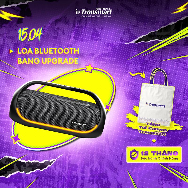 Loa Bluetooth 5.3 Tronsmart Bang (PHIÊN BẢN CẬP NHẬT) Công suất 60W Chuẩn kháng nước IPX6 Công nghệ TuneConn kết nối 100 loa | Bảo hành chính hãng 12 tháng | TM-868673 Củ Loa Nghe Nhạc Led