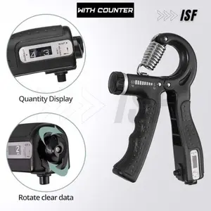 Handgrip Hand grip alat bantu fitness Otot Lengan portable 5-60kg Alat Bantu Fitness Otot Lengan Portable/ Olahraga Lengan Adjustable Hitung Otomatis With Counter