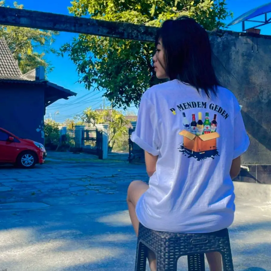 kaos top mendem geden Santai Sablon