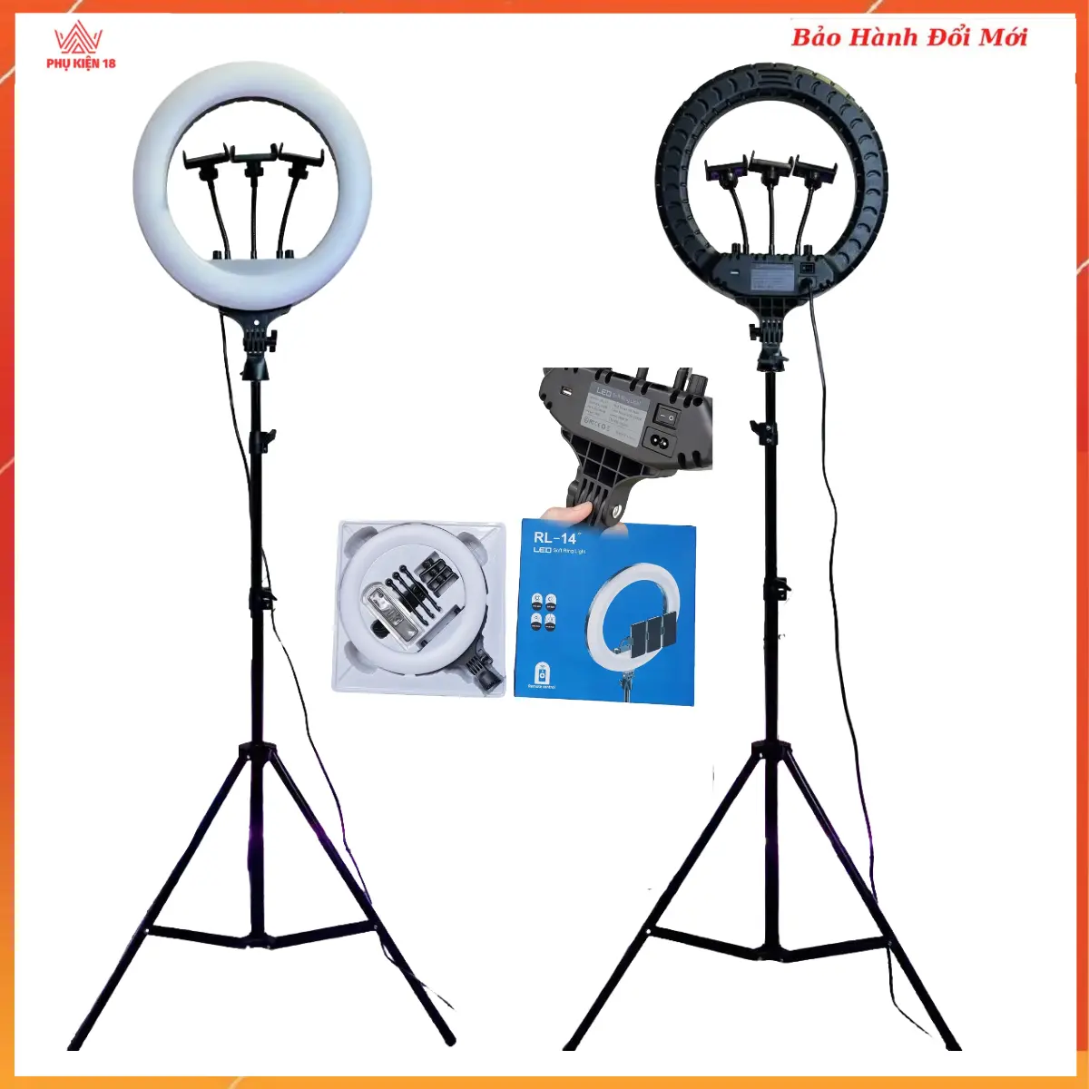 đèn livestream 36cmRL hỗ trợ livetream tiktok  làm video trang điểm chụp hình phun xăm thẩm mỹ Selfie Phụ Kiện