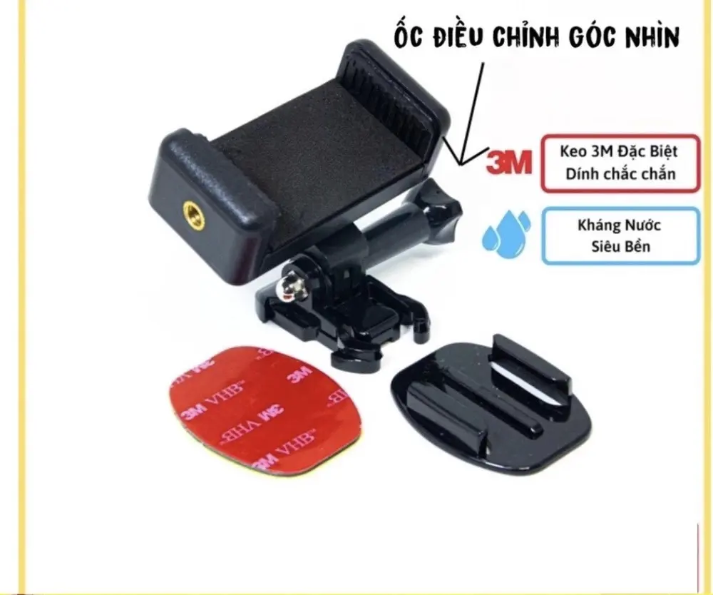 Bộ Kẹp Điện Thoại Dán Lên Mặt Đồng Hồ Xe Máy Xoay180