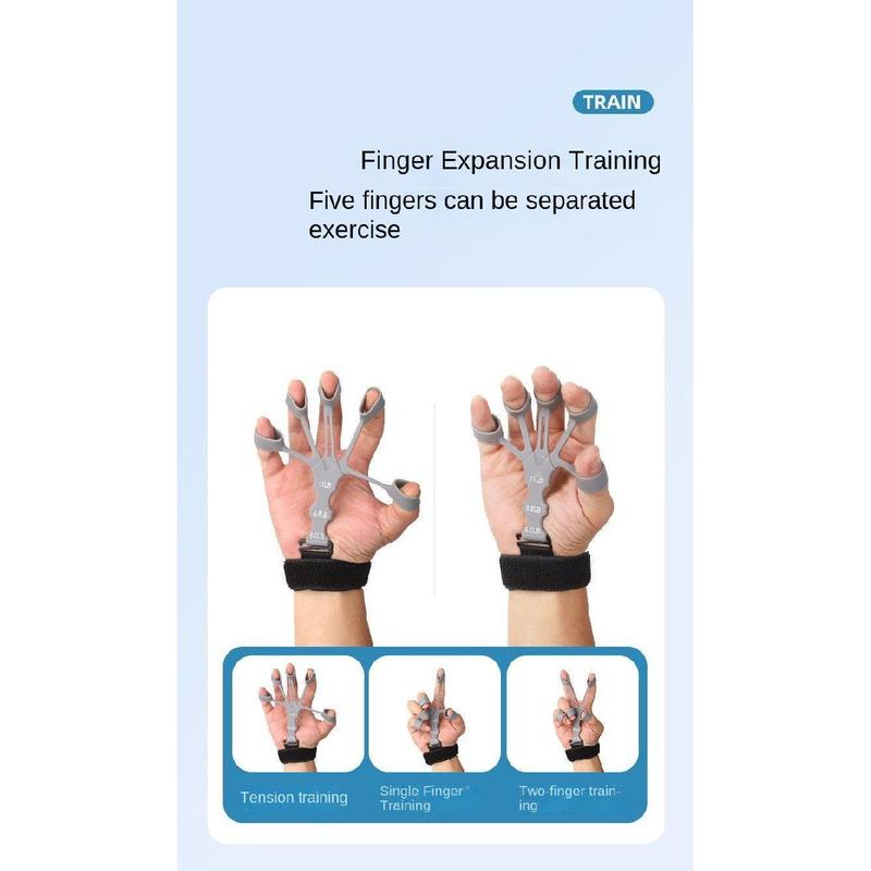 Product Introduction of Kirin Arm Training Device Five Finger Vein Five Finger Resistance Band Training Hand Exerciser Hand Grip Warm Stove Set 4