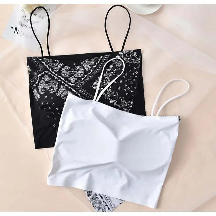 Istana - 1055 TankTop MIni Wanita Inner Croptop Segitiga Slayer Vest Tanktop motif Import ariel  tatum Fit Hitam 6