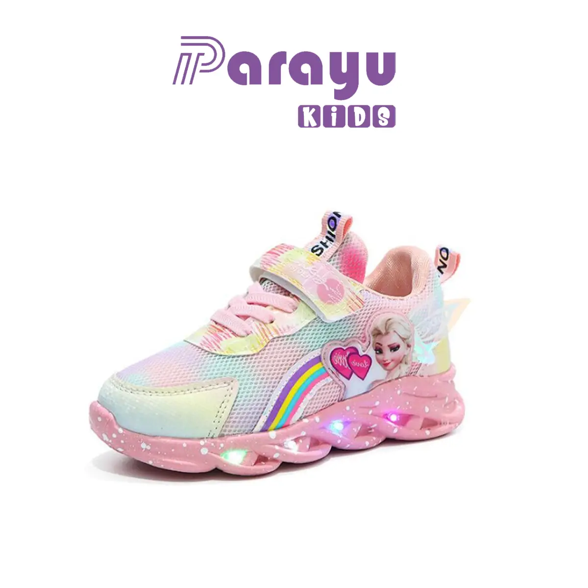 Parayu Kids Sepatu Sneakers LED Anak Laki Laki & Perempuan ELSA 2023 Fashion Import