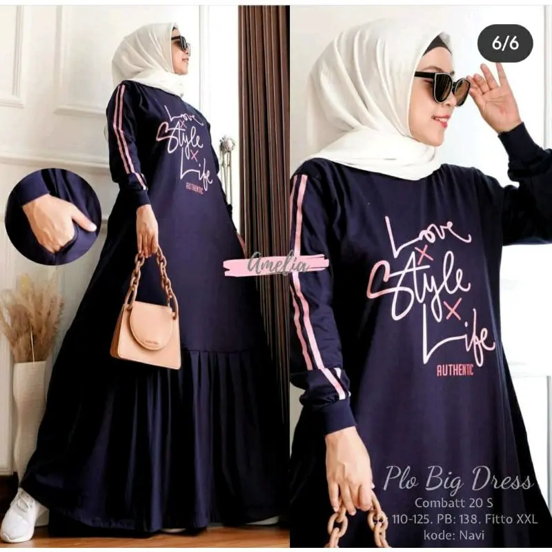 Gamis Jumbo Terbaru Bahan Adem & Nyaman 2
