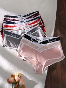 Women's Letter Tape Panty, Casual Soft Comfy Breathable Knicker for Daily Wear, Underwear for All Seasons, Underwear for Women