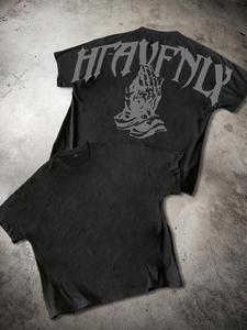 Men's Letter Print Round Neck Tee, Loose Street Fashion Casual Short Sleeve T-shirt for Summer, Men's Top for Daily Wear