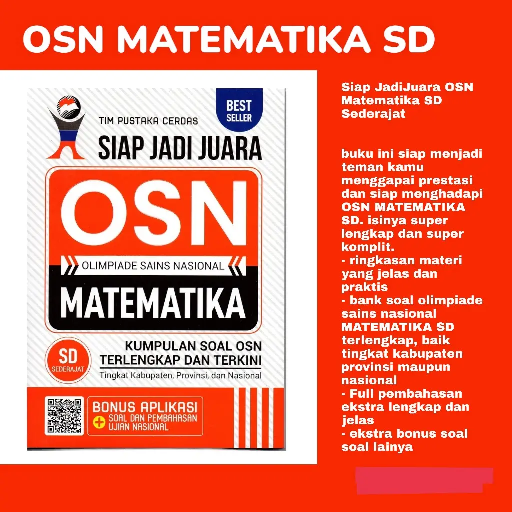 BUKU OSN SD SEDERAJAT / BUKU OSN MATEMATIKA SD SEDERAJAT / pustaka baru ...
