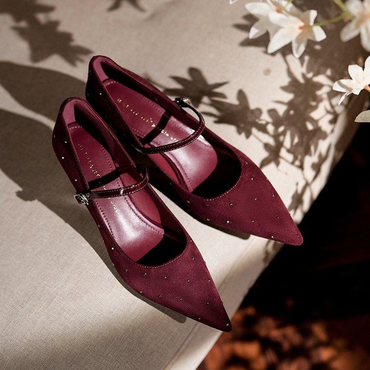 Product Introduction of Sexy women's high heels Pointed rubber buckle 22
