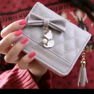 DOMPET MINI WANITA Dompet Pendek Dompet Lipat Tiga Wadah/Dompet Koin Dompet Panjang Dompet Kartu Kulit PU Cewek Uang