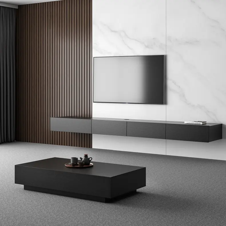 Light Luxury TV Cabinet / Living Room Wall Mounted TV Cabinet ( LOWER Cabinet ) / Kabinet Tv Dinding Gantung
