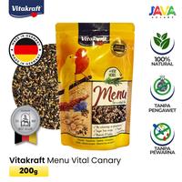 Gambar Vitakraft Menu 200gr Pakan Premium Kenari Import/Local Semua jenis Kenari - Canaries Bird Food pakan burung kenari 200gr dari Java Aviary Kota Administrasi Jakarta Selatan 1 Tokopedia