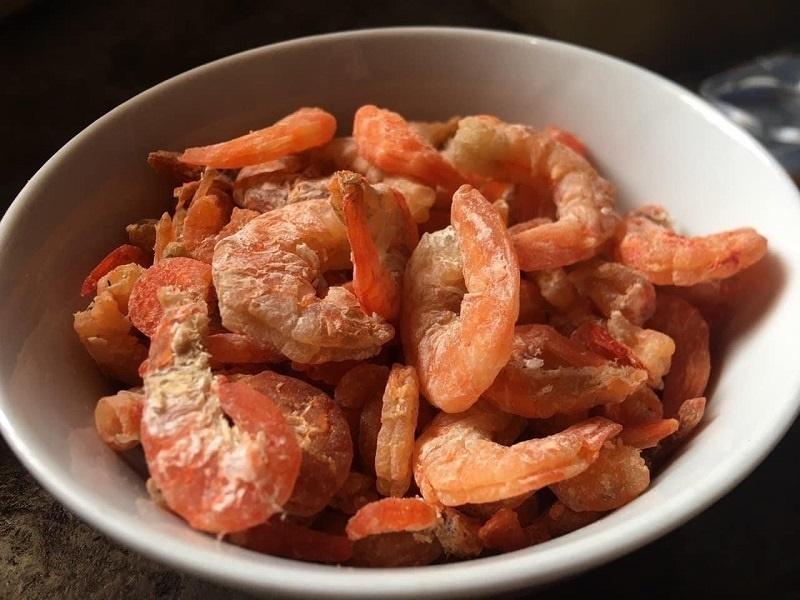 TÔM KHÔ LOẠI NHỎ VÀ TRUNG Chuyên Dùng Ăn Vặt - Nấu Canh Siêu Ngọt Nước Đặc Sản Cà Mau 2