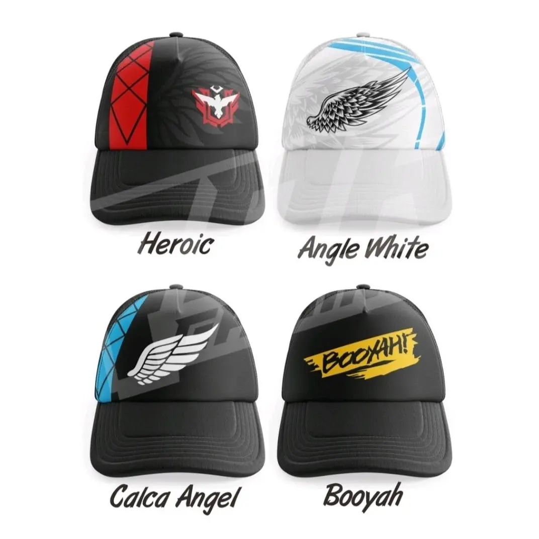 Topi Gaming Ff Qdr Anak Heroic |Calca l White | Calca angel | Booyah Fashion
