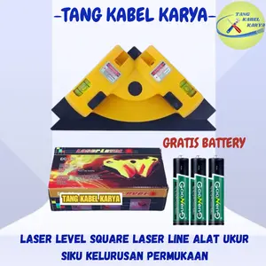 Laser Level Square Laser Line Alat Ukur Siku Kelurusan Permukaan