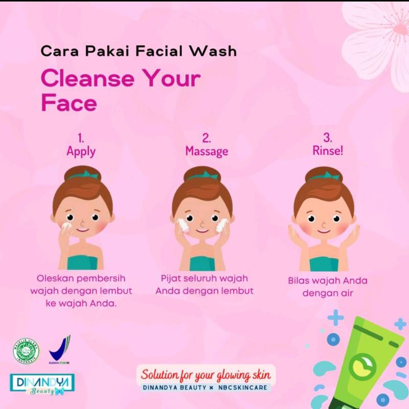 BPOM SABUN WAJAH || Facial Wash Glowing  Memutihkan Melembutkan Mengencangkan Muka 3