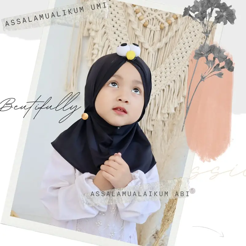 HIJAB ANAK LUCU ELMO KERUDUNG JILBAB ANAK HIJAB ANAK PEREMPUAN 0-3 TH 0