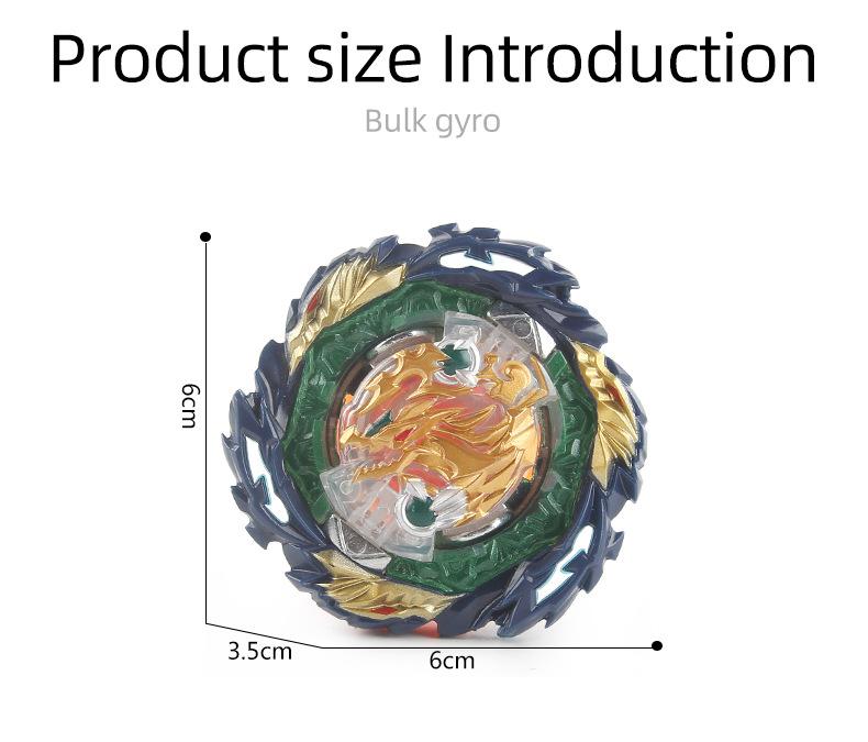Product Introduction of DB Burst Gyro Toy B- 185 War Soul Magic Dragon Turn Left Soft Rubber Gyro Surface Bulk Gyro Beyblade 27